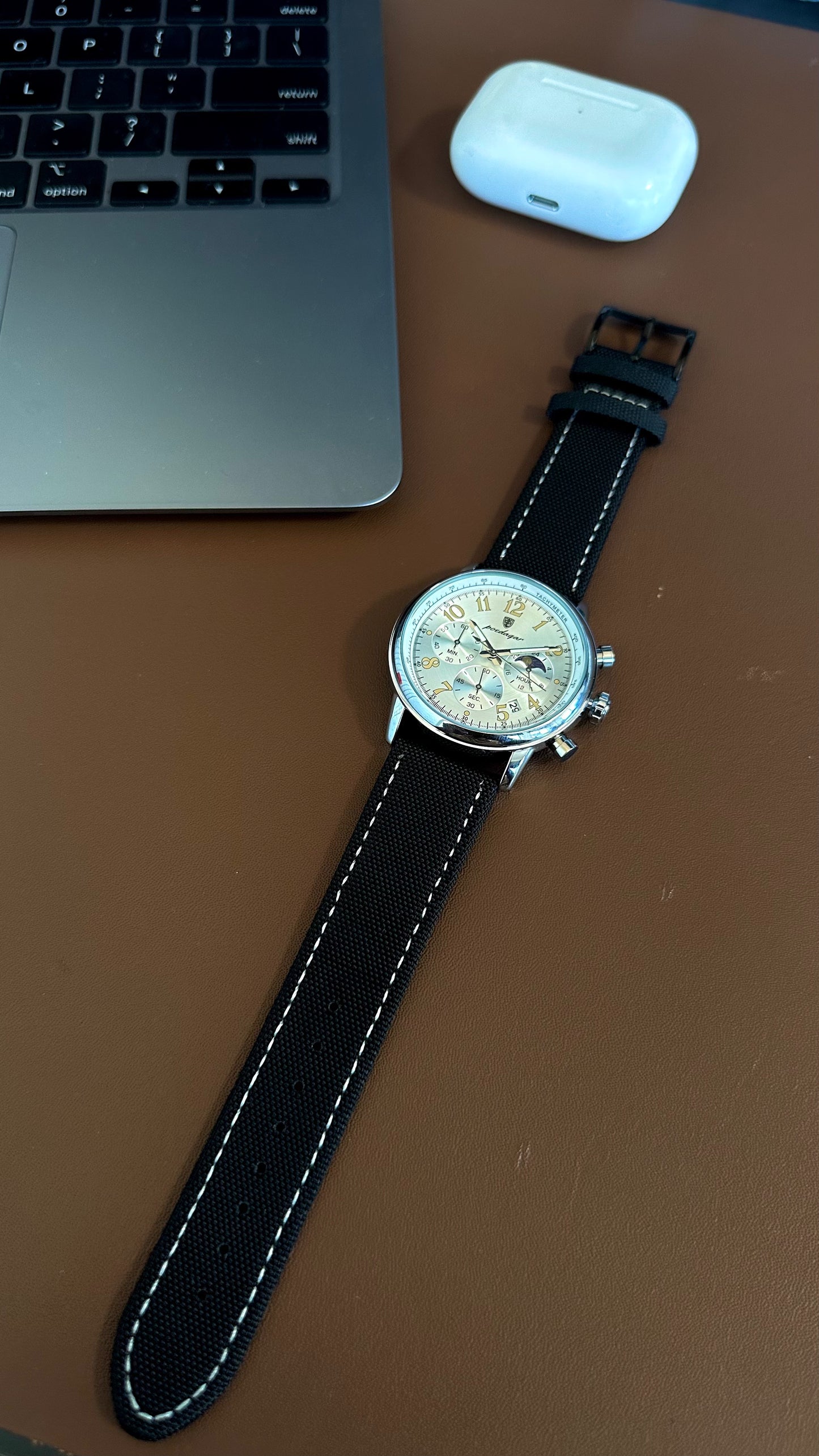 Relógio Venice Silver & Yellow